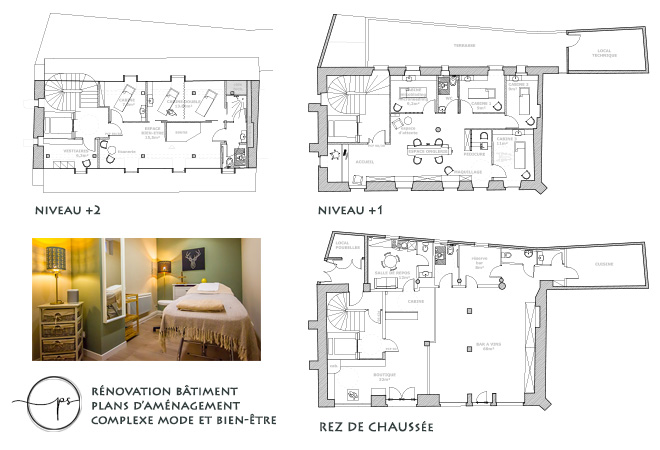 Rénovation, plans d'aménagement